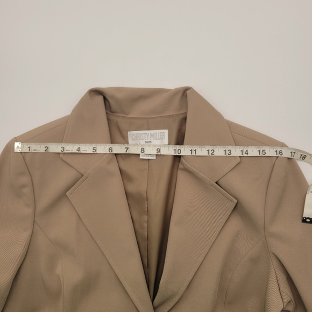 Christy Miller Three Button Blazer Side Zip Pants Fully Lined Womens Suit Sz 10 - Picture 13 of 14